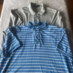 Polo by Ralph Lauren Blue Striped & grey Men's polo Shirts